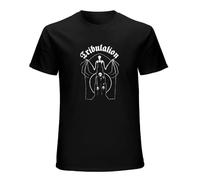 QSQLZ Men's Round Neck T-Shirt Tribulation Band Bat Skeleton Nosferatu Death Metal Comfortable Fabrics to accompany You All Summer Black