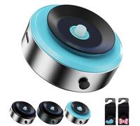 Qsrsjcq Double-Sided Phone Holder: Innovative Dual Suction Cup and Magnetic Design, Magnetic Suction Car Phone Holder, Anti-Shake Adjustable Cell Phone Mount (Blue)