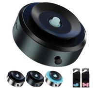 Qsrsjcq Double-Sided Phone Holder: Innovative Dual Suction Cup and Magnetic Design, Magnetic Suction Car Phone Holder, Anti-Shake Adjustable Cell Phone Mount (Black)