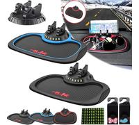 Qsrsjcq Multifunction Car Anti-Slip Mat Auto Phone Holder, Car Anti Slip Mat Phone Holder, Anti-Slip Universal Phone Holder with Extra Large Pad for Phones Keys Gadgets (2pcs-C)