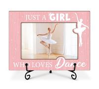 Qssfdgg Dance Picture Frame-Just A Girl Who Loves Dance, Dancer Gifts for Ballet Teacher Daughter Sister Friend, 4x6 Photos Frame with Stand for Home Office Tabletop Display Decorations-14