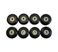 QSTDGVPW 10 Pieces Pilates Reformer Wheels Replacement Roller Wheels Core Bearing Smooth Movement PU Easy Installation Suitable for Fitness Studio, 8PCS