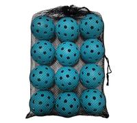 QSTDGVPW 12 Pieces Pickleball Balls, 74mm Competition Ball for Adults, Pickleball Training Accessories Designed, light blue