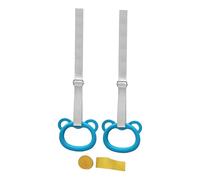 QSTDGVPW 2 Gym Rings for Kids, Strength Training Equipment, Bodyweight Exercise Rings, Blue Hook