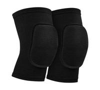 QSTDGVPW 2 Pieces Knee Pads Knee Supports Protectors Knee Pads Joint Supports with Exceptional Shock Absorption Through Cushioning Structure for Trail Running, Black