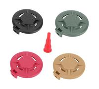 QSTDGVPW 4 Pieces Butanes Canister Cap Inflator Nozzle Nylon Cap Lightweight Portable Secure Mechanical Structure Suitable for Camping, Multicolor