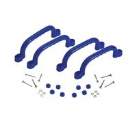 QSTDGVPW 4 Pieces Climbing Frame Handles Grips Playground Attachments Outdoor Playset Swingset Pp Material Smooth Non Slip Rounded Suitable for Treehouse, Navy Blue