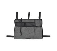 QSTDGVPW Bag Oxford Cloth Basket Storage Organizer Pouch Hanging Water Resistant Folding Accessories Mobility Aid Cup Holder Suitable for Elderly, Gray