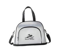 QSTDGVPW Beach Bag Sports Bag Travel Bag And Multifunctional Storage Bag with Zipper And Shoe Compartment Suitable for The G, White