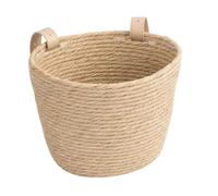 QSTDGVPW Bike Basket Front Basket Storage Accessories Decorating Woven Handlebar Adjustable Strap PP Wicker Portable Suitable for kids girls bikes