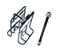 QSTDGVPW Bike Front Rack Aluminum Alloy Carrier Quick Release Replacement Cargo Lightweight Suitable for Road Bike Commuting Gravel Mount, with Shaft