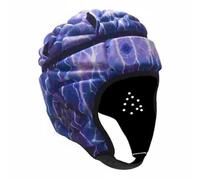 QSTDGVPW Children Headgear Impact Protection Helmet Padded Guard Adjustable Strap Ventilated Build Lightweight Fit Suitable for Rugby Football Soccer Physical Education, Lightning