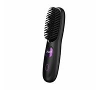 QSTDGVPW Comb Cordless Hair Straightener Brush Compact Smoothing Comb Ceramic Heating Gentle Coating USB Powered Portable Design Suitable for Before Events Work Breaks Busy schedules, Black, Black
