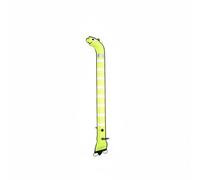 QSTDGVPW Diving Buoy Surface Marker Tube Inflatable Gear Equipped with Manual Inflator and Reflective Elements Nylon TPU Material Suitable for Scuba Diving Freediving Snorkeling, Yellow, 1.5M