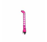 QSTDGVPW Diving Buoy Surface Marker Tube Inflatable Gear Equipped with Manual Inflator and Reflective Elements Nylon TPU Material Suitable for Scuba Diving Freediving Snorkeling, Pink, 1.2M