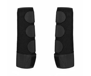 QSTDGVPW Equestrian Leg Guard Featuring Ok Cloth and SBR Padding Adjustable Wrap for Secure Fit and Leg Protection Suitable for Training Competition Trail Riding Daily Riding, L, Hind Leg