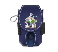 QSTDGVPW Faux Leather Golf Ball Bag, Waist Pack with Tee Holder, Portable Mini Storage Pocket, Storage Belt, Bowl, Blue