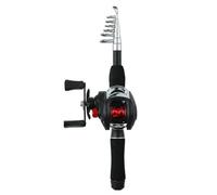 QSTDGVPW Fishing Rod Reel Telescopic High Carbon Lightweight EVA Handle Portable Folding Structure for Outdoor Recreation Suitable for Emergency Angling, 1.8m Left-Hand Reel Set