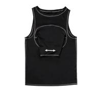 QSTDGVPW Golf Swing Training Vest for consistency building features posture alignment instruction aims swing correcting results provides lightweight polyester, Black, L