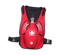 QSTDGVPW Heimlich Training Vest Anti Obstruction Practice Training Model Education Vest Emergency First Aid Teaching Accessory Diving Material Suitable, Red for Adults
