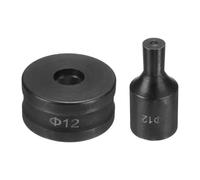 QSTDGVPW Hole Punch Die Set Knockout Punch Tool Round Die Replacement 40Cr Steel Core Smooth Punching Easy Install Fits Standard Hydraulic Units Suitable for P, 1.2cm