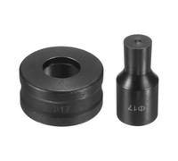 QSTDGVPW Hole Punch Die Set Knockout Punch Tool Round Die Replacement 40Cr Steel Core Smooth Punching Easy Install Fits Standard Hydraulic Units Suitable for P, 1.7cm