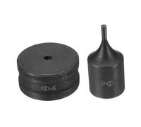 QSTDGVPW Hole Punch Die Set Knockout Punch Tool Round Die Replacement 40Cr Steel Core Smooth Punching Easy Install Fits Standard Hydraulic Units Suitable for P, 0.4cm
