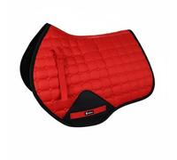 QSTDGVPW Horse Saddle Pad Equestrian Riding Cushion Training Support Sponge Filled Soft Suitable for riders in daily exercise arena practice relaxed hacking, Red