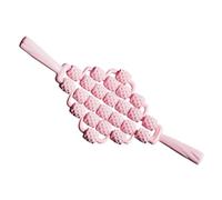 QSTDGVPW Manual Massage Roller, Ergonomic Portable Fitness Tool, Ideal for Thighs, Body, Shoulders and Arms, Pink