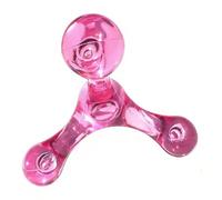 QSTDGVPW Massage Roller Handheld Manual Roller Ergonomic Palm Massager Rotating Steel Ball Portable Body Relief Suitable for Personal, Pink
