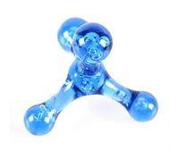 QSTDGVPW Massage Roller Handheld Manual Roller Ergonomic Palm Massager Rotating Steel Ball Portable Body Relief Suitable for Personal, Light Blue