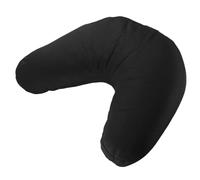 QSTDGVPW Meditation Cushion Cotton V Shape Support Adjustable Zippered Floor Pad Portable Handle Comfortable Sitting Suitable for Women Meditation Retreat, Black