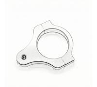 QSTDGVPW Motorcycle Damper Steering Stabilizer Mounting Bracket CNC-Machined Aluminum Clamp Compact Design Secure Installation Suitable for Track Builds Personalized Projects, 50MM
