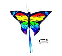 QSTDGVPW Portable Butterfly Kite Ideal for Beach and Farm Adventures, Red Yellow