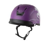 QSTDGVPW Riding Helmet, Lightweight, for Daily Training, Stylish, Professional, Breathable, Purple, M