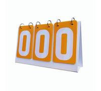 QSTDGVPW Score Counter Table Score Flipper Competition Score Keeper Flip Number Score Board for Badminton Tennis Ball Basketball, yellow