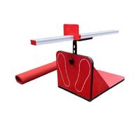 QSTDGVPW Sit And Reach Band Tester, Instrument for Adults And Children, Compact Fitness Device with Scale, Red