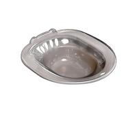 QSTDGVPW Sitz Bath for Seniors - Avoid Squatting Over The Toilet - Versatile Use with Drainage Holes for Standard Toilets and Commode Chairs, Grey