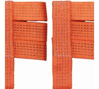 QSTDGVPW Vehicle Repair Band Auto Body Pull Strap Panel Puller Removal Strap Correction Tool Tight Stitching Wear Resistant suitable for workshop repair jobs, Orange Two-Way Pull Strap