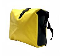 QSTDGVPW Waterproof Pouch 9L Handlebar Organizer Front Scooter Storage Bag Scratch Resistant PVC Material Waterproof Structure Suitable for Shopping Delivery Riding, Yellow, Without Backrest