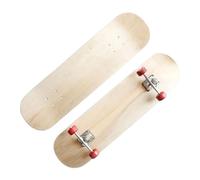 QSTDGVPW Wood Skateboard Deck, Art Painting Board, Blank Longboard Deck, Kids DIY Skateboard for Children, 72cm with Wheel