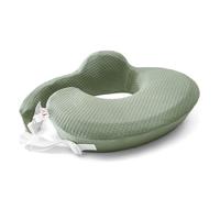 QSTEHEML Nursing Pillow for Breastfeeding - Adjustable Breastfeeding Pillows for Women with More Support & Removable Cover, Baby Feeding Pillow for Newborn Moms and Baby Essentials,Green