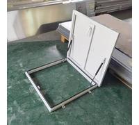 QSTGX Attic Access Door, Skylight Covers for Inside Home Stainless Steel Exterior for Attics, Escape Routes, Inspection Wells(White,55x55-66x66 cm)