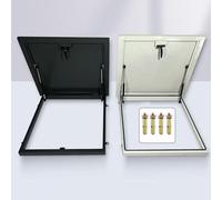 QSTGX Basement Entry Door Cellar Doors Roof Access Hatches Residential and Industrial Emergency Exit Safety Doors(White,80x80-91x91 cm)