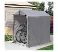 QSTGX Bike Shed Outdoor Storage Home Bicycle Tent Ridge Tent Style for Motorcycle,Garden Tools,Toys,Lawn Mower(A,120x188x165 cm)
