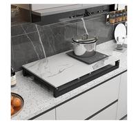 QSTGX Gas Stove Cover Board 30 Inch Multi-Function Kitchen Storage Rack Heat-Resistant For Counter Space, Sink, Rv And Electric/Gas Stove Tops(B,40x50x9.6 CM)