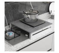 QSTGX Gas Stove Cover Stone Slab Multi-functional Kitchen Shelving Unit Heat-resistant Easy to clean(C,50x80x8.6 CM)
