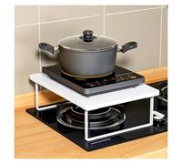 QSTGX Gas Stove Top Cover Board Tray For Kitchen Counter Space Induction Cooktop Stand Tool-Free Installation Multi-Functional Shelving Unit(C,30x54x14 cm)