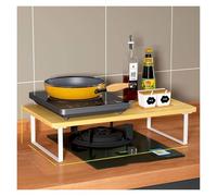 QSTGX Gas Stove Top Cover Board Tray For Kitchen Counter Space Induction Cooktop Stand Tool-Free Installation Multi-Functional Shelving Unit(B,30x40x14 cm)