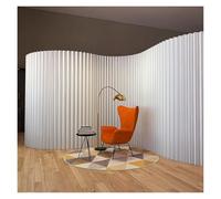 QSTGX Paper Room Divider Retractable Folding Partition Walls Accordion Wall Divider Diviciones Para Habitacion for Retail Shoe Home Office Salon Commercial Rest Area(160x28x500cm)